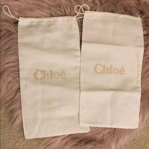 2 Chloé dust bags bundle